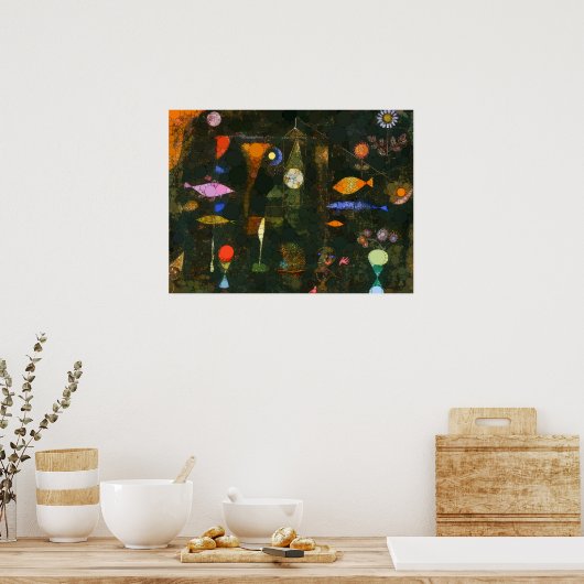 Fish Magic, Infinity Stippen van After Paul Klee Poster (Keuken)