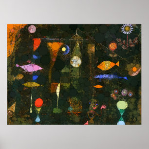 Fish Magic, Infinity Stippen van After Paul Klee Poster