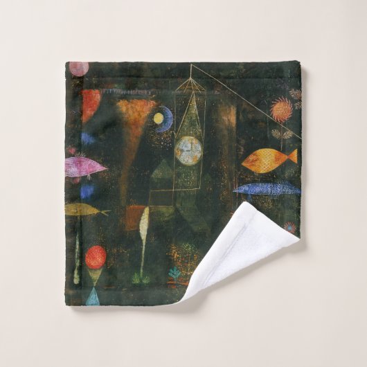 Fish Magic - Paul Klee Bad Handdoek (Wasdoekje)