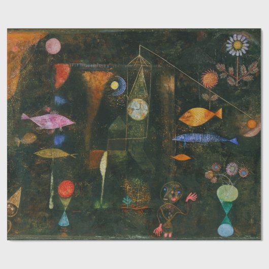 Fish Magic - Paul Klee Cadeaupapier (Vlak)