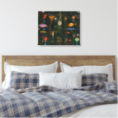 Fish Magic - Paul Klee Canvas Afdruk (Insitu (Slaapkamer))