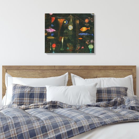 Fish Magic - Paul Klee Canvas Afdruk (Insitu (Slaapkamer))