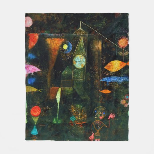 Fish Magic, Paul Klee Fleece Deken (Voorkant)