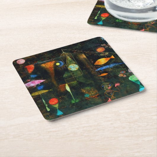 Fish Magic, Paul Klee Kartonnen Onderzetters (Schuin)