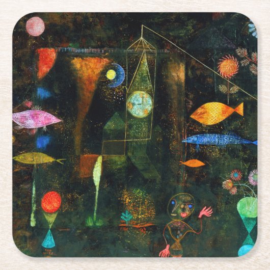 Fish Magic, Paul Klee Kartonnen Onderzetters (Voorkant)