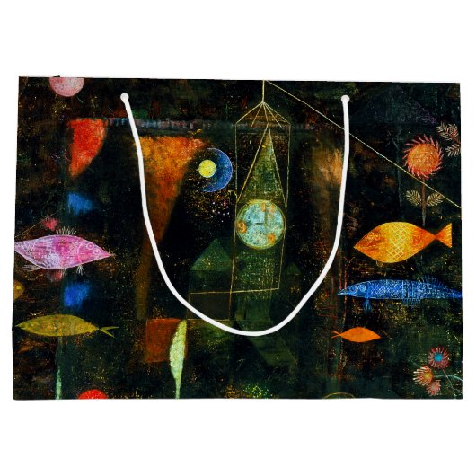 Fish Magic, Paul Klee Large Gift Bag Groot Cadeauzakje (Achterkant)