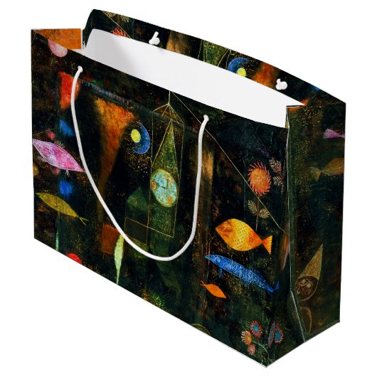Fish Magic, Paul Klee Large Gift Bag Groot Cadeauzakje (Achterkant Gekanteld)