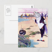 Fish Maitre'D bij de kreeft Quadrille Briefkaart (Voorkant / Achterkant)