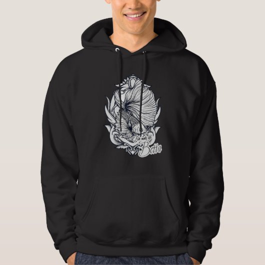 Fish Make Life Betta Aquarium Aquarist Fish FH Hoodie (Voorkant)