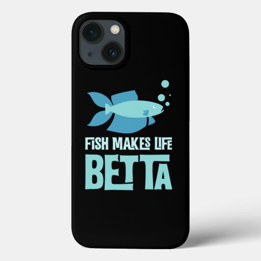 Fish Make Life Betta Fish Pun For Aquarium Owners Case-Mate iPhone Case (Achterkant)