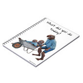 Fish Man Herfst Fun Ride Fantasy Art Notitieboek (Linkerzijde)