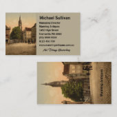 Fish Market and New Church, Delft, Nederland Visitekaartje (Voorkant / Achterkant)