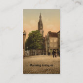 Fish Market and New Church, Delft, Nederland Visitekaartje (Achterkant)