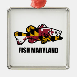 Fish Maryland Metalen Ornament