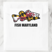 Fish Maryland Rechthoekige Sticker (Tas)