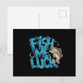 Fish Me Luck Graffiti Bass Art Briefkaart (Voorkant / Achterkant)