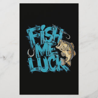 Fish Me Luck Graffiti Bass Art Briefpapier