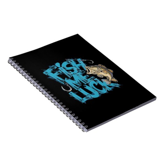 Fish Me Luck Graffiti Bass Art Notitieboek (Rechterzijde)