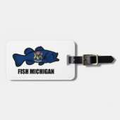 Fish Michigan Bagagelabel (Voorkant horizontaal)
