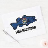 Fish Michigan Rechthoekige Sticker (Envelop)