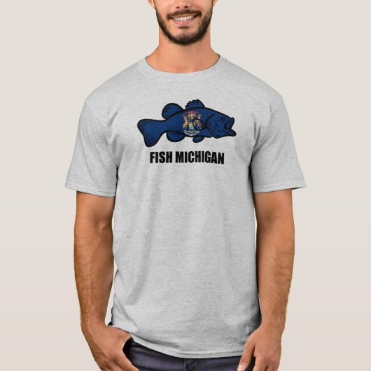 Fish Michigan T-shirt (Voorkant)