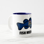 Fish Michigan Tweekleurige Koffiemok (Voorkant links)