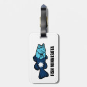 Fish Minnesota Bagagelabel (Achterkant verticaal)