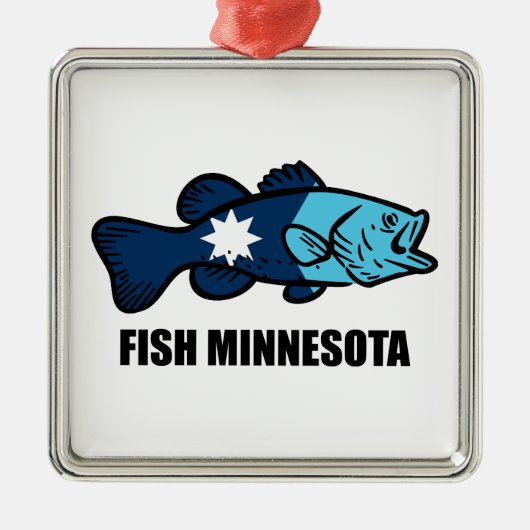 Fish Minnesota Metalen Ornament (Voorkant)