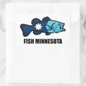 Fish Minnesota Rechthoekige Sticker (Tas)