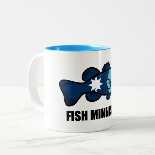 Fish Minnesota Tweekleurige Koffiemok (Voorkant links)