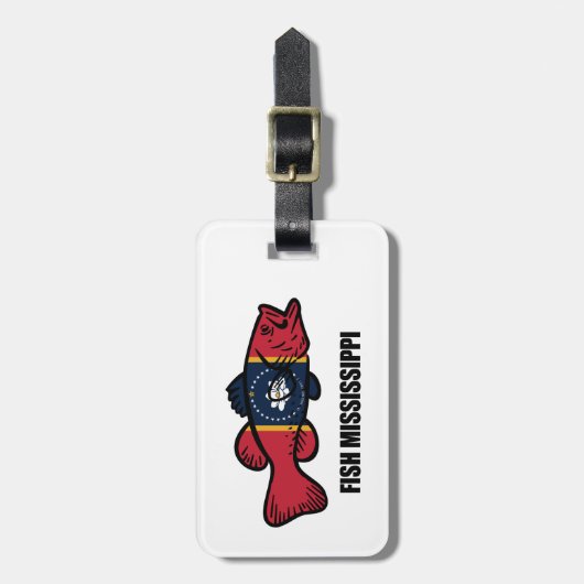 Fish Mississippi Bagagelabel (Voorkant verticaal)
