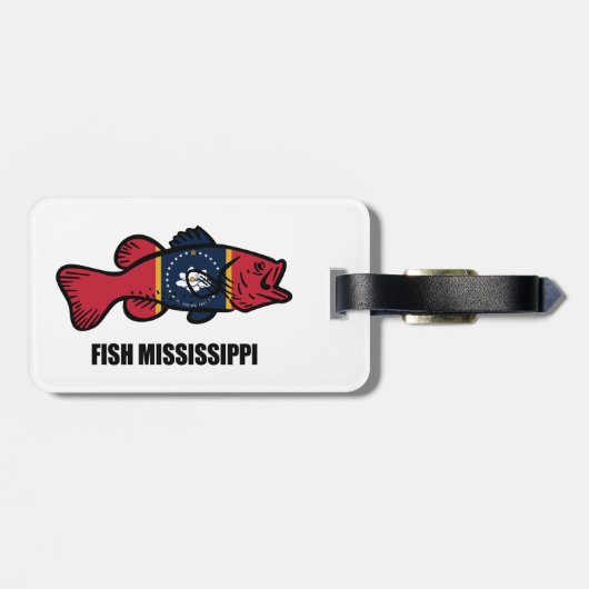 Fish Mississippi Bagagelabel (Achterkant horizontaal)