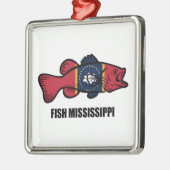 Fish Mississippi Metalen Ornament (Links)