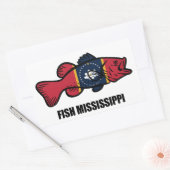 Fish Mississippi Rechthoekige Sticker (Envelop)