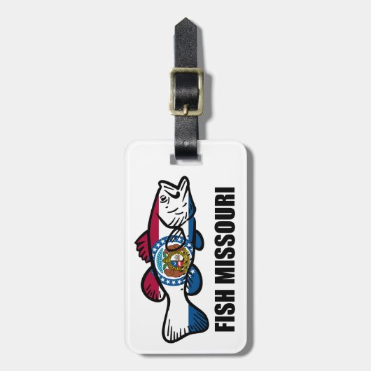 Fish Missouri Bagagelabel (Voorkant verticaal)