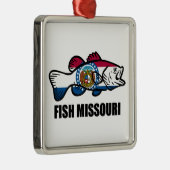 Fish Missouri Metalen Ornament (Rechts)