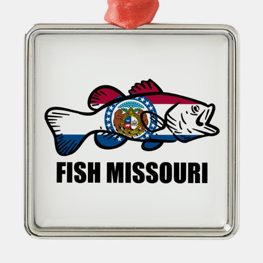 Fish Missouri Metalen Ornament (Voorkant)