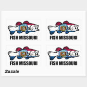 Fish Missouri Rechthoekige Sticker (Vel)