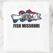 Fish Missouri Rechthoekige Sticker (Tas)