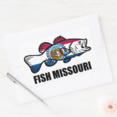 Fish Missouri Rechthoekige Sticker (Envelop)