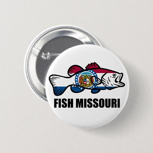Fish Missouri Ronde Button 5,7 Cm (Voorkant /achterkant)