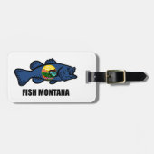 Fish Montana Bass Bagagelabel (Voorkant horizontaal)