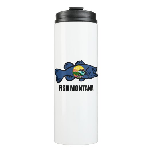 Fish Montana Bass Thermosbeker (Voorkant)