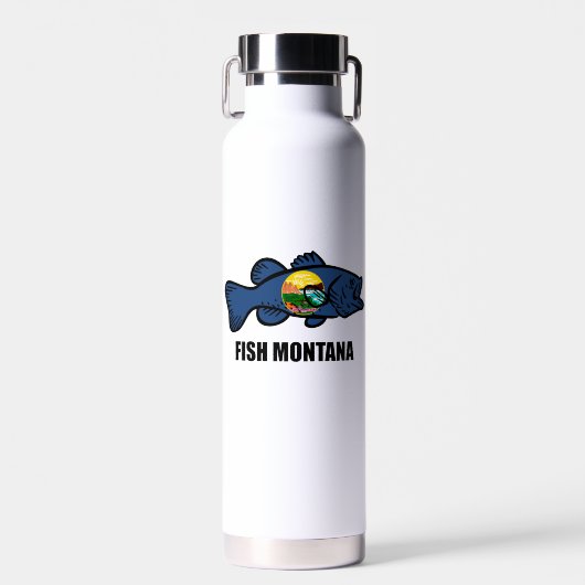 Fish Montana Bass Waterfles (Voorkant)