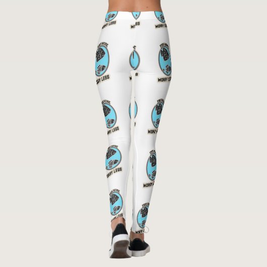 Fish More Worry Less Leggings (Achterkant)