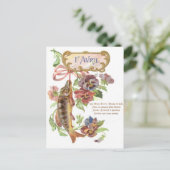 Fish Morning Glory Briefkaart (Staand voorkant)