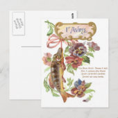 Fish Morning Glory Briefkaart (Voorkant / Achterkant)