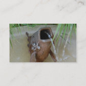 FISH MOUTH - sjabloon voor visitekaartjes (Achterkant)