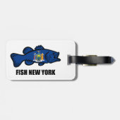 Fish New York Bass Bagagelabel (Achterkant horizontaal)