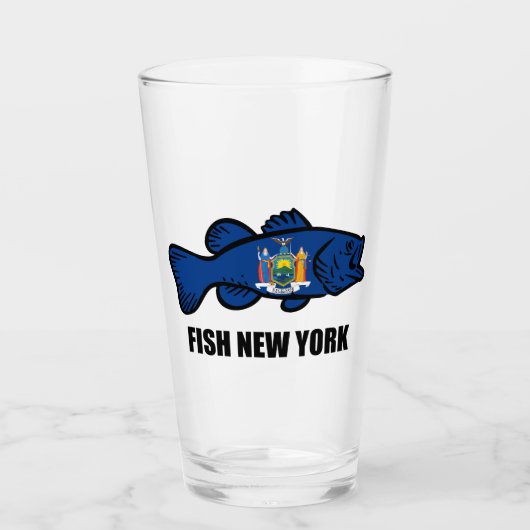 Fish New York Bass Glas (Voorkant)
